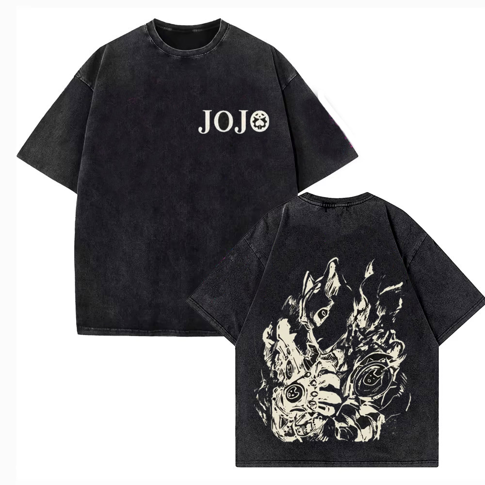 Vintage Washed TShirt Men JoJo - огляд і ціна Jojo Anime Merchandise